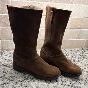 REVITALIGN Chocolate Suede Winter Boots